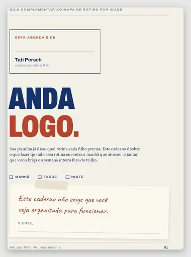 Capa do guia bônus ANDA LOGO
